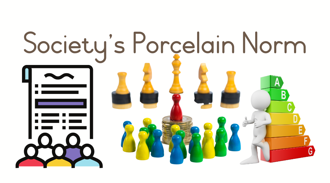 Society’s Porcelain Norm header for Parenting from Pluto © copyright