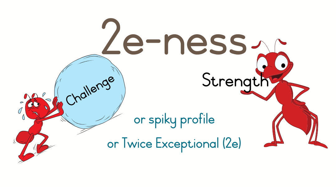 2e-ness / spiky profile / Twice Exceptional (2e) Kids for Parenting from Pluto © copyright