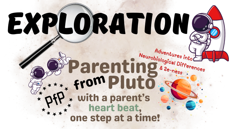 Exploration header for Parenting from Pluto © copyright